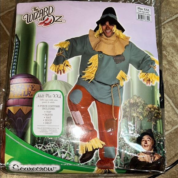 Scarecrow Costume - Green and Brown - Picture 1 of 3
